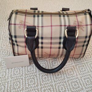 Burberry Medium Haymarket Check Bowling Bag